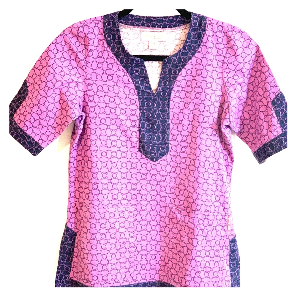 KOI Scrub Top Print V Nexk